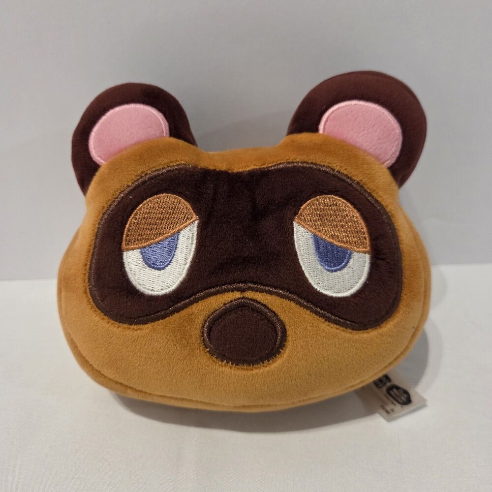 Animal Crossing Club Mochi Mochi 6" Tom Nook Super Soft Plush Pillow By Tomy